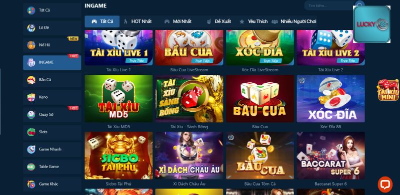 Có nhiều sản phẩm livestream được nhà cái khai thác